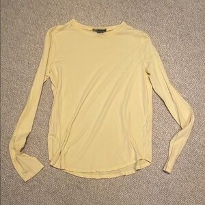 Vince Butter Yellow Long Sleeve Women's Top, Size S, Excellent Condition